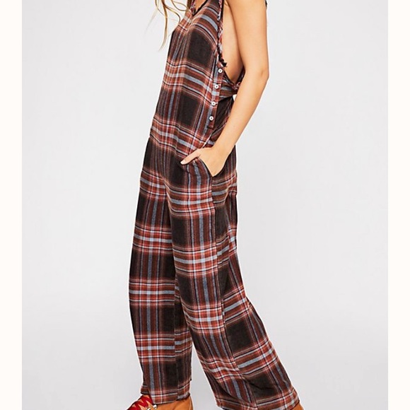 Free People Pants - (NWOT) Free People Feels Good To Be Plaid Jumper